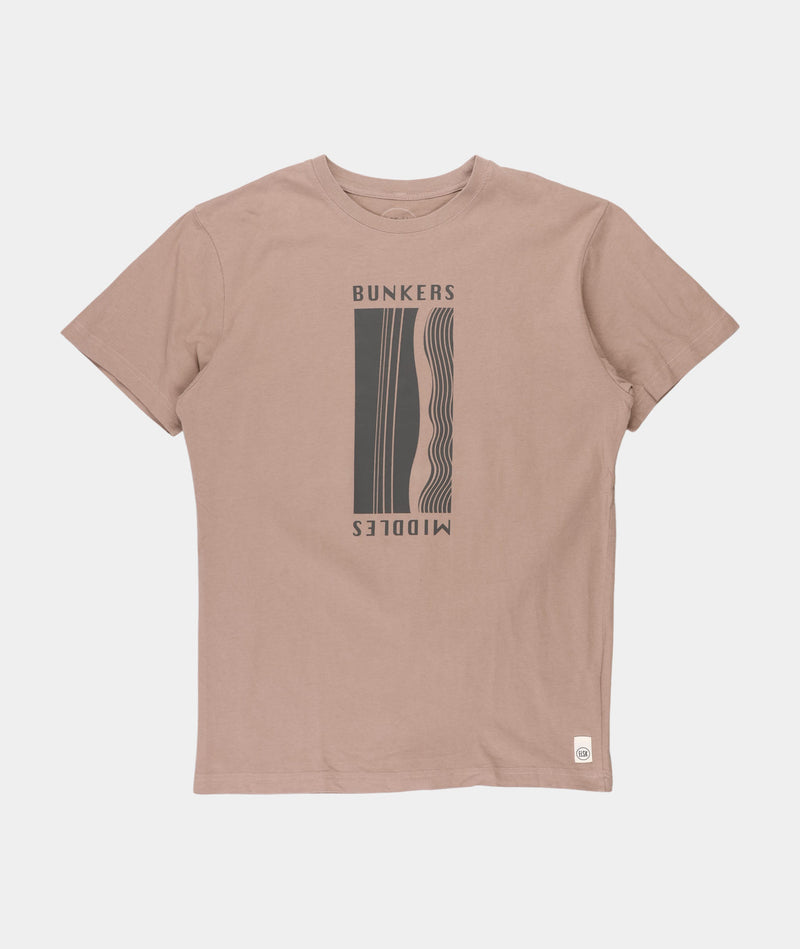 RE.ELSK 01065 | ELSK® BUNKERS BRUSHED MEN'S TEE  | TAUPE BROWN