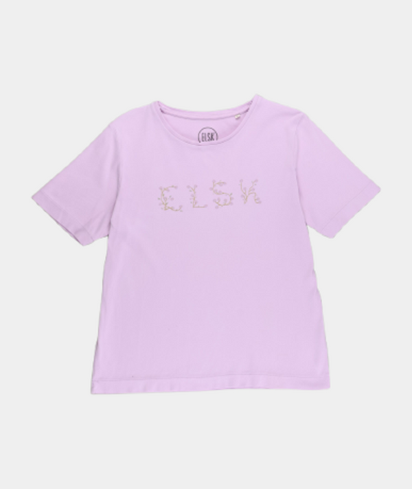 RE.ELSK 4507 | ELSK® FLORAL EMB LY WOMEN’S TEE | LAVENDER