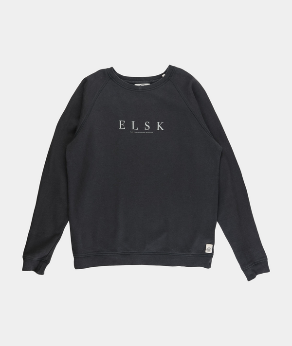 RE.ELSK 02010 | ELSK® PURE TVÆRS MEN'S CREWNECK | PIRATE BLACK