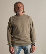 RE.ELSK 02021| ELSK® BUNKERS PCH TVÆRS MEN'S CREWNECK | SMOKEY OLIVE