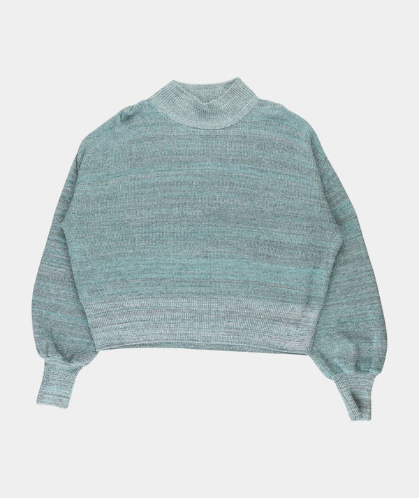 RE.ELSK 15009 | ELSK WILMA KNITTED MOCK NECK | DUSTY GREEN MULTI