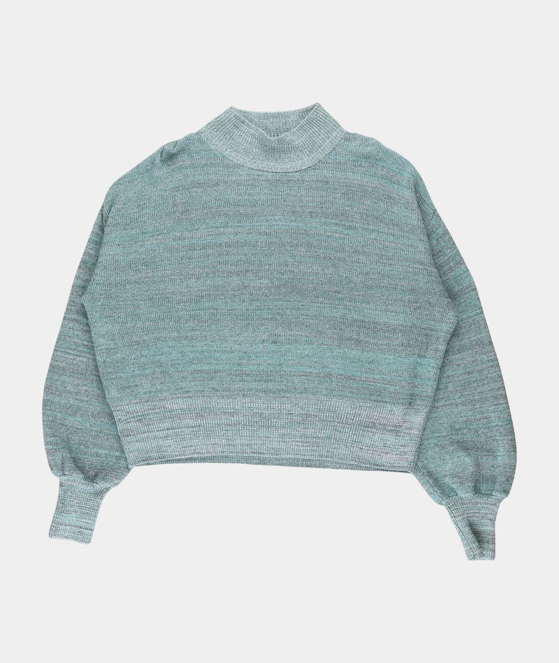 RE.ELSK 15009 | ELSK WILMA KNITTED MOCK NECK | DUSTY GREEN MULTI