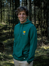 RE.ELSK 1526 | ELSK® TVÆRS PCH BAGSØ MEN’S HOODIE | ANTIQUE GREEN