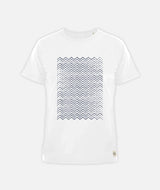 RE.ELSK 2348 | ELSK® BROKEN WAVES  BRUSHED MEN'S TEE  | WHITE
