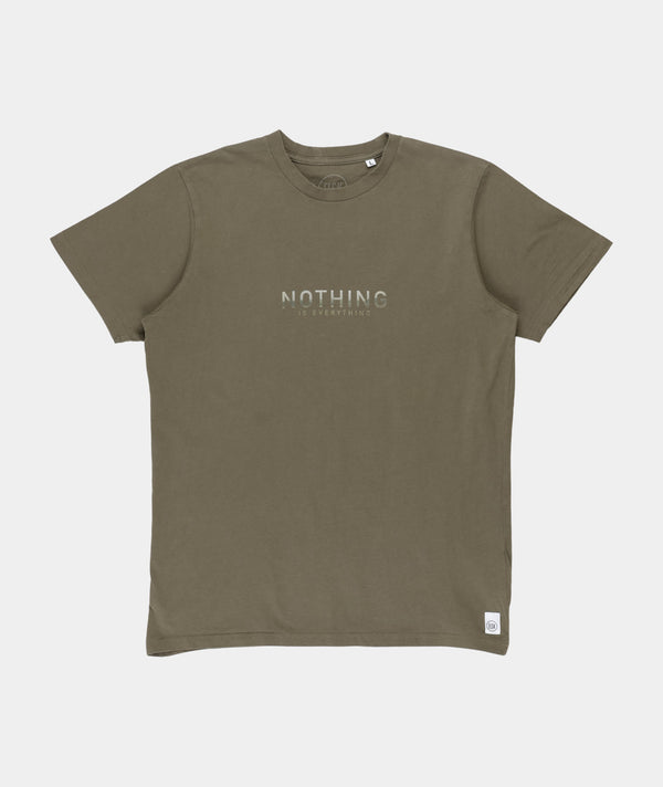 RE.ELSK 1385 | ELSK® NOTHING IS EVERYTHING BRUSHED MEN'S T-SHIRT | KHAKI