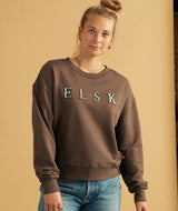 RE.ELSK 12019 | ELSK CHENILLE EMB. ØRUM WOMEN'S SWEATSHIRT | DARK OAK