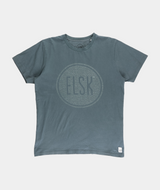RE.ELSK 2337 | ELSK® SEA LOGO ESSENTIAL BRUSHED MEN'S TEE  | STONE GREEN
