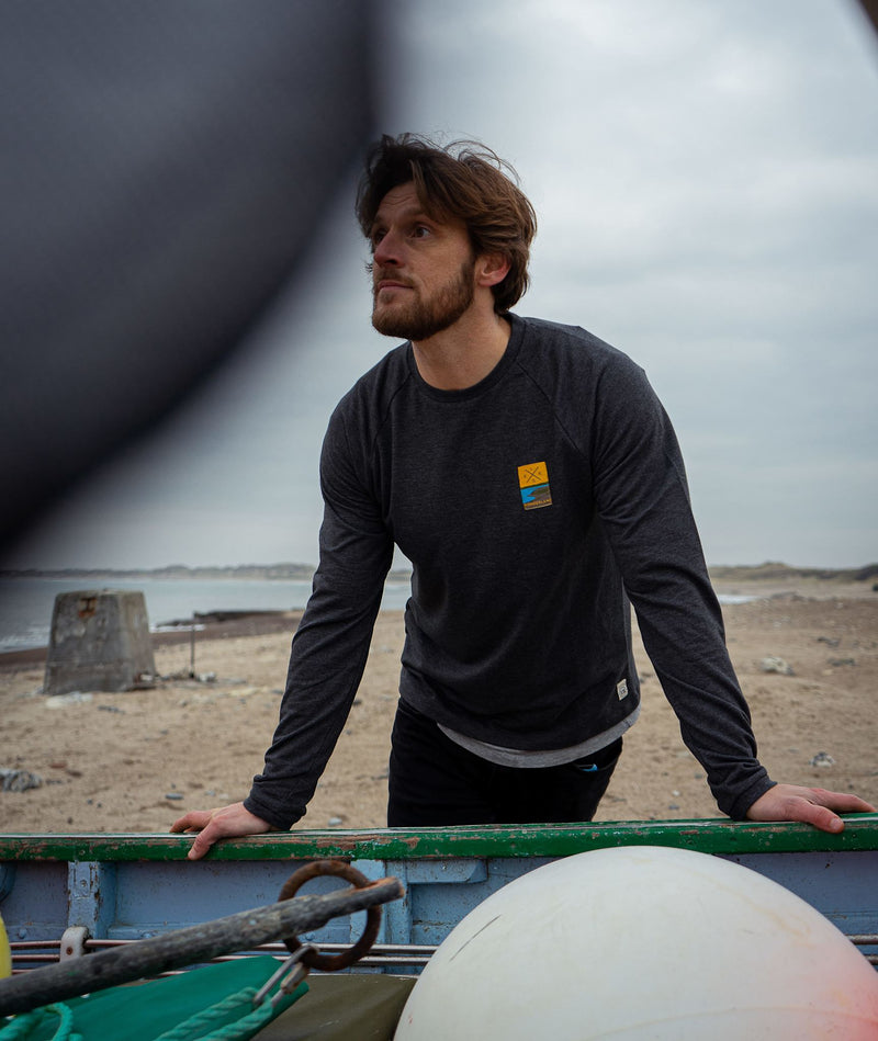 RE.ELSK 1725 | ELSK® BAGSØ PCH MEN'S LIGHTWEIGHT CREWNECK | DARK GREY