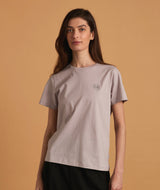RE.ELSK 11036 | ELSK® ROUND LOGO EMB WOMEN'S ESSENTIAL TEE  | DUSTY PURPLE