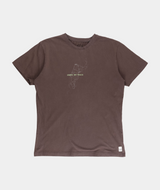 RE.ELSK 01088 | ELSK MAP BRUSHED T-SHIRT | DARK OAK