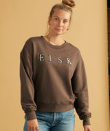RE.ELSK 12019 | ELSK CHENILLE EMB. ØRUM WOMEN'S SWEATSHIRT | DARK OAK