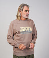 RE.ELSK 02019| ELSK® SUNSIGN22 TVÆRS MEN'S CREWNECK | TAUPE BROWN
