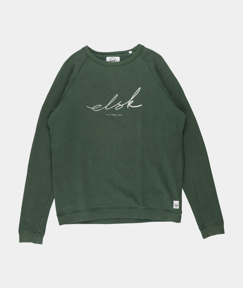 RE.ELSK 1507 | ELSK® SIGNED (K) TVÆRS MEN’S SWEATSHIRT | FOREST GREEN