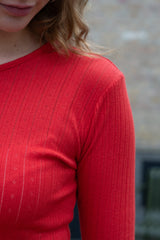 POINTELLE WOMEN'S LS T-SHIRT