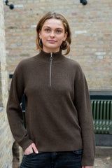 HALFZIP ORGANIC COTTON WOMEN'S KNIT