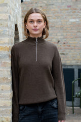 HALFZIP ORGANIC COTTON WOMEN'S KNIT