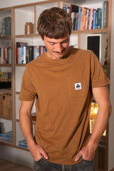 POCKET MEN'S BRUSHED T-SHIRT