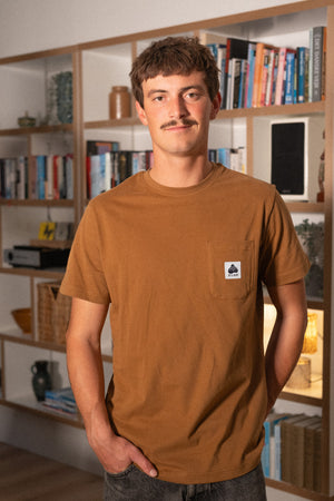 POCKET MEN'S BRUSHED T-SHIRT