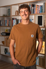 POCKET MEN'S BRUSHED T-SHIRT