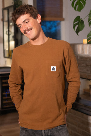 WAFFLE MEN'S POCKET LONGSLEEVE