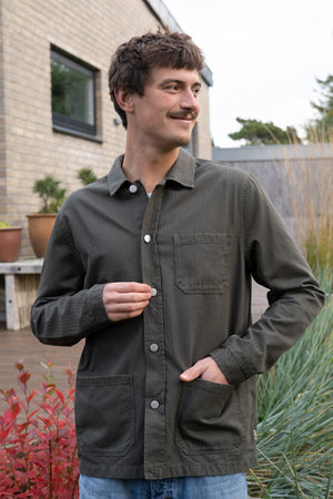 HERRINGBONE MEN'S OVERSHIRT