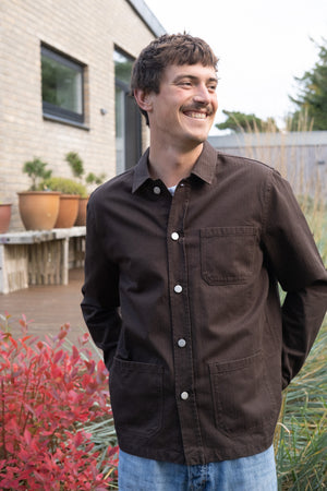 HERRINGBONE MEN'S OVERSHIRT