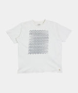 RE.ELSK 2348 | ELSK® BROKEN WAVES  BRUSHED MEN'S TEE  | WHITE