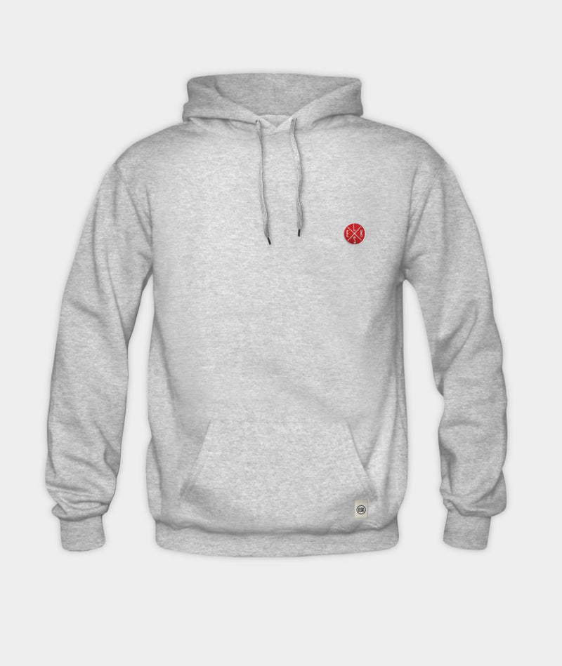 1351 | ELSK® ESSENTIAL EMB BATCH HERRE HOODIE | GREY