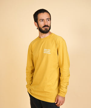 QUOTE CH MEN'S BRUSHED LS T-SHIRT