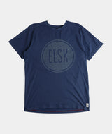 RE.ELSK 2311 | ELSK® SEA LOGO ESSENTIAL BRUSHED MEN'S TEE  | NAVY