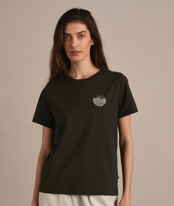 11046 | ELSK® PULS CH WOMEN'S ESSENTIAL TEE | PIRATE BLACK