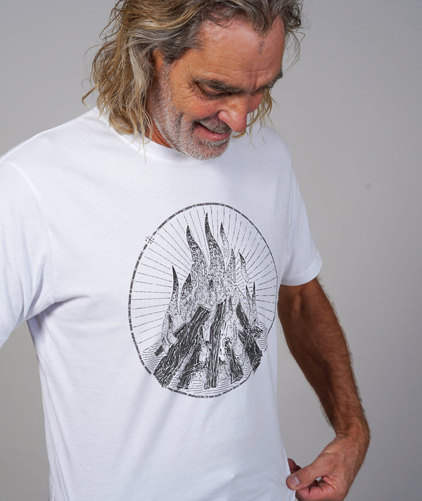 01063 | ELSK® BAAL BRUSHED MEN'S TEE  | OPTIC WHITE