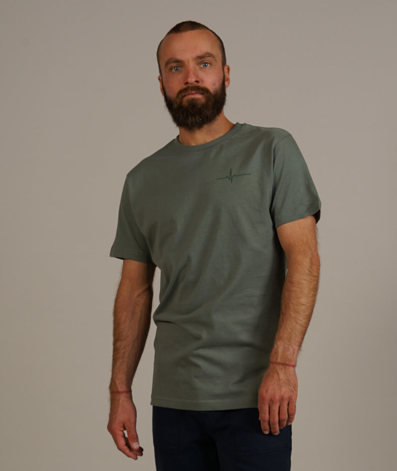 01074 | ELSK® SEABED BRUSHED MEN'S TEE | DUSTY GREEN