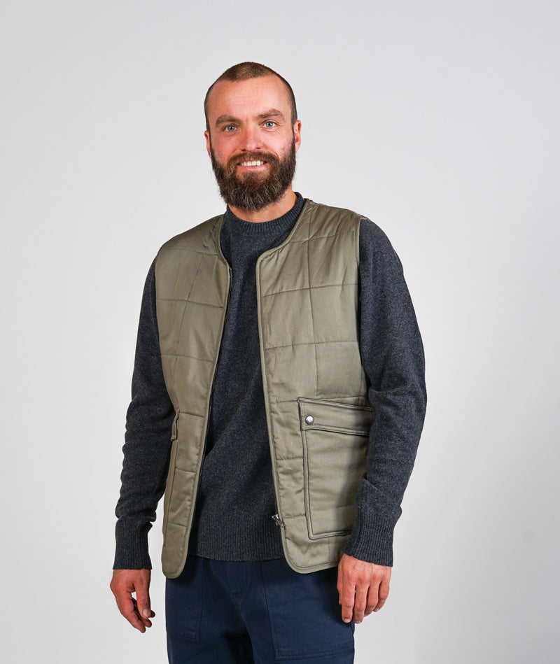 10000 | ELSK® EIGIL MEN'S QUILTED VEST | SMOKEY OLIVE