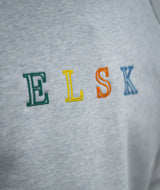 02005 | ELSK® PURE STROKE EMB TVÆRS MEN'S CREWNECK | SNOW MELANGE