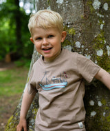 7025 | LOVE KUTTER KIDS T-SHIRT | TAUPE BROWN