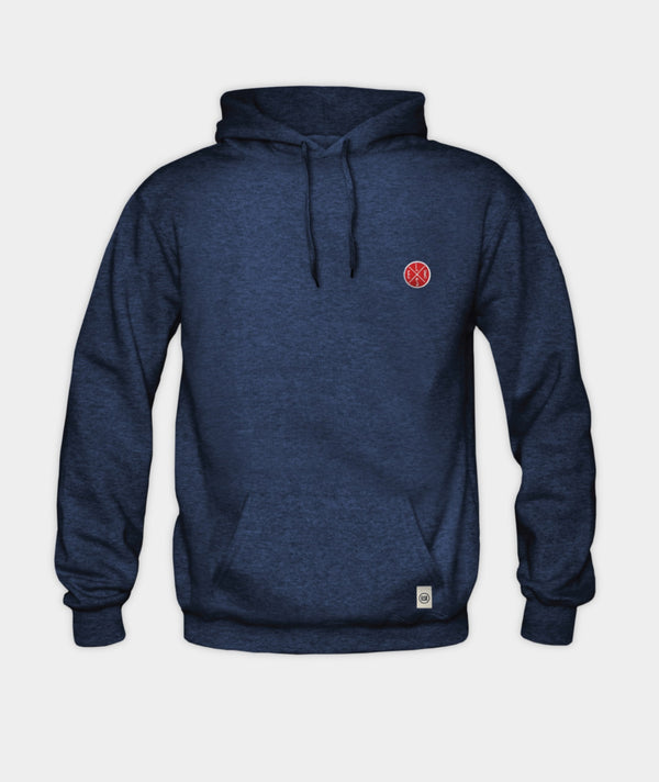 1352 | ELSK® ESSENTIAL EMB BATCH HOODIE | NAVY