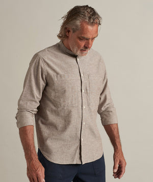 04010 | ELSK NELSON MEN'S SHIRT | LIGHT BROWN