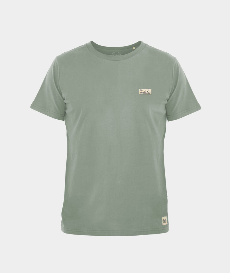 2332 | ELSK® SUNSIGN2 PATCH BRUSHED MEN'S TEE  | DUSTY GREEN