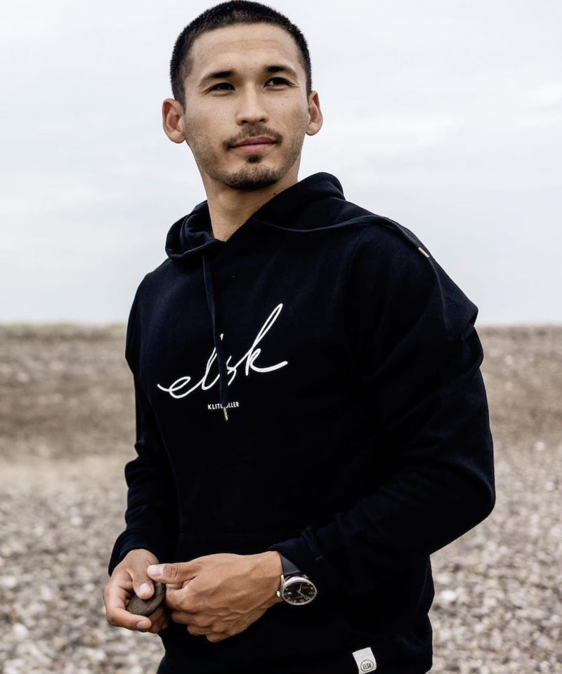 1518 | ELSK® SIGNED (K) MEN’S HOODIE | DUSTY BLACK