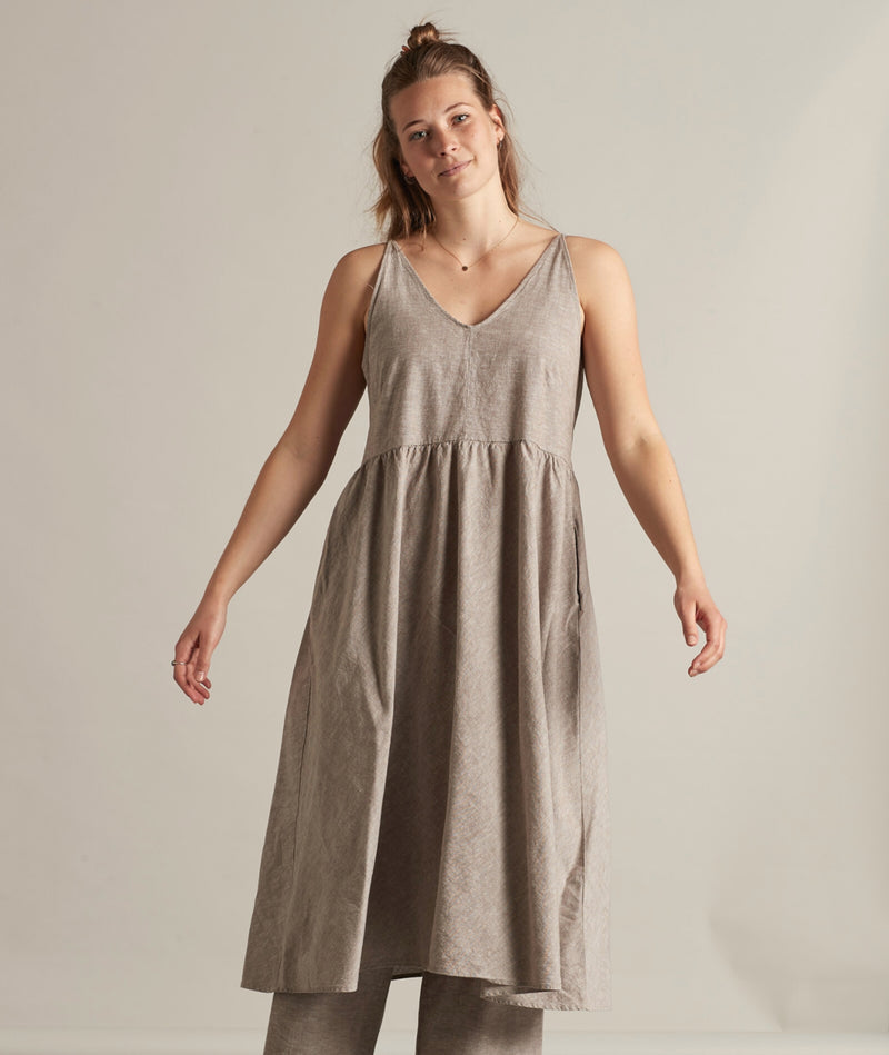 17012 | ELSK AYA WOMEN'S DRESS I LIGHT BROWN