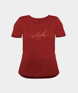 4421 | ELSK® SUB SIGNED W. BRUSHED WOMEN'S TEE | SCEPTRE RED