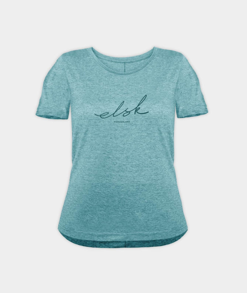 4424 | ELSK® SUB SIGNED W. BRUSHED WOMEN'S TEE | SEA GREEN