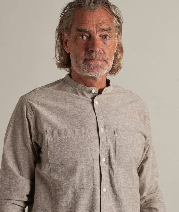 04010 | ELSK NELSON MEN'S SHIRT | LIGHT BROWN
