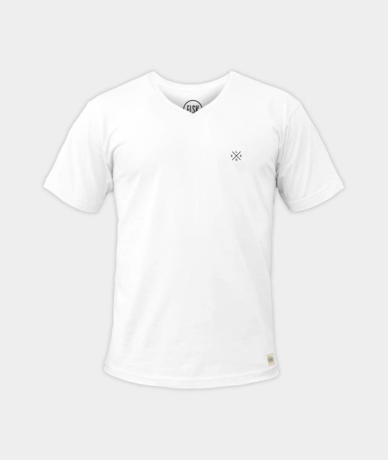 0110 | ELSK® SC.X EP V-NECK MEN'S TEE | WHITE