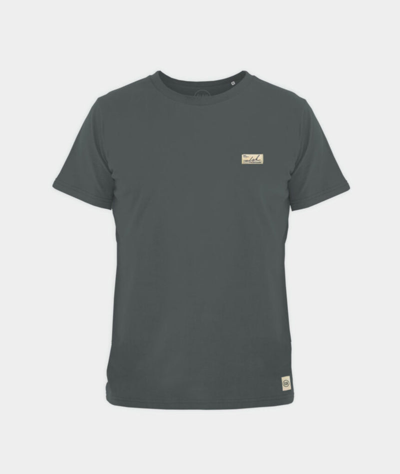 2336 | ELSK® SUNSIGN2 PATCH BRUSHED MEN'S TEE  | STONE GREEN